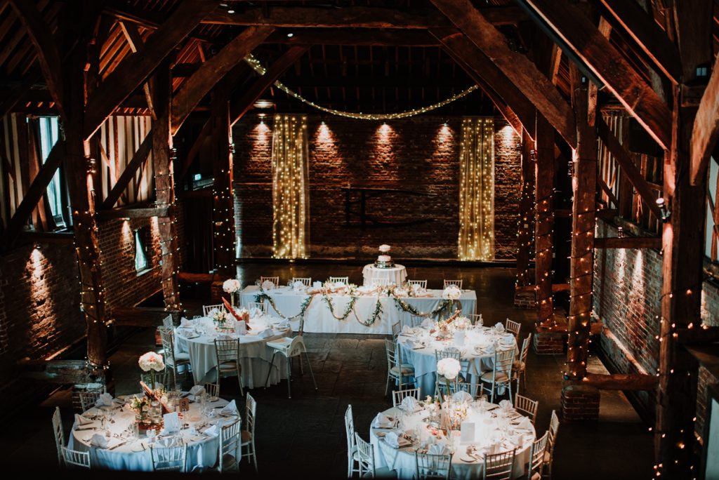 Cooling castle barn wedding