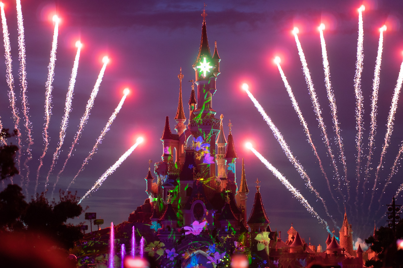 Fireworks at Disneyland Paris