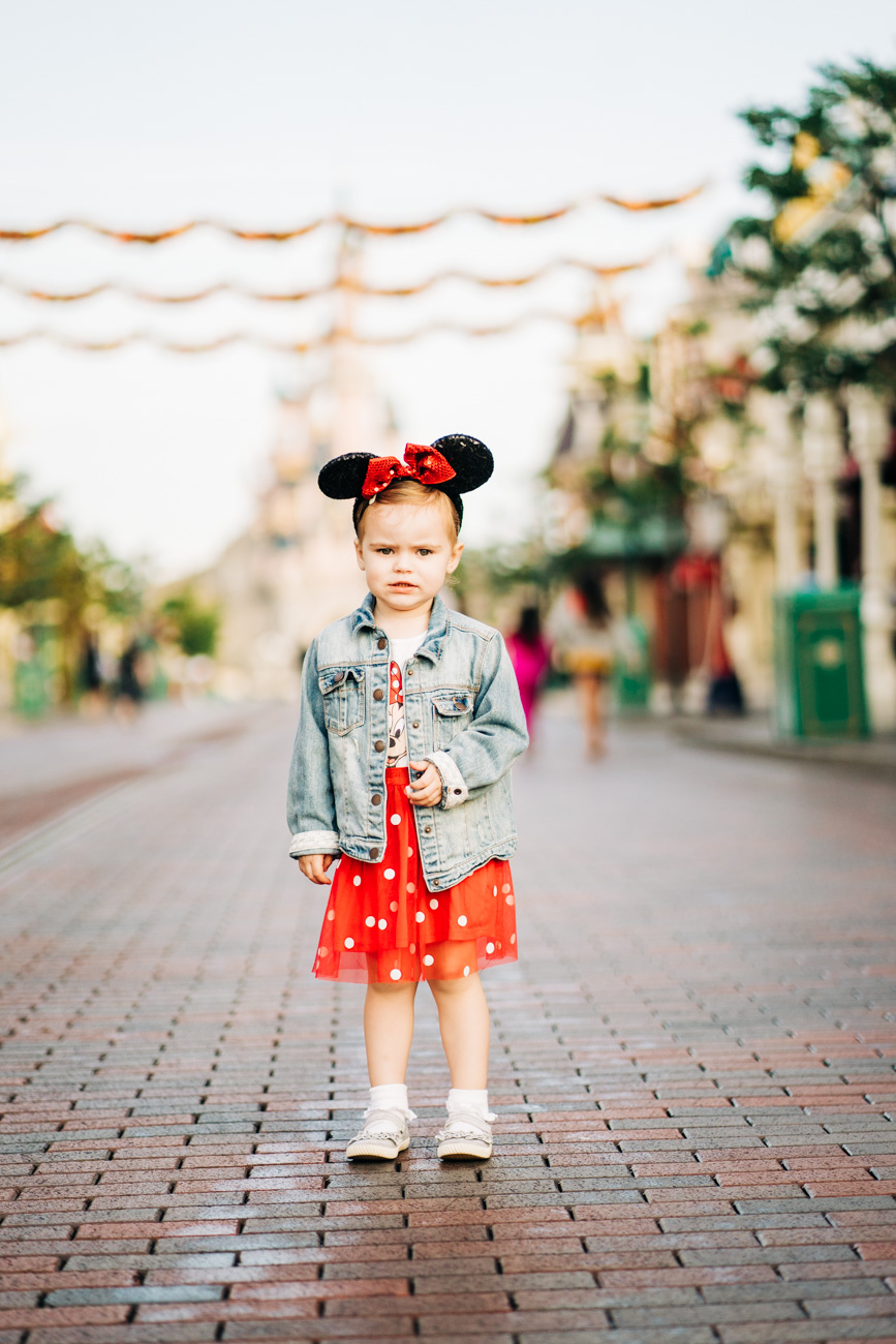 Grumpy daughter at Disneyland Paris