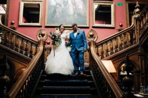 bride and dad at chilston park