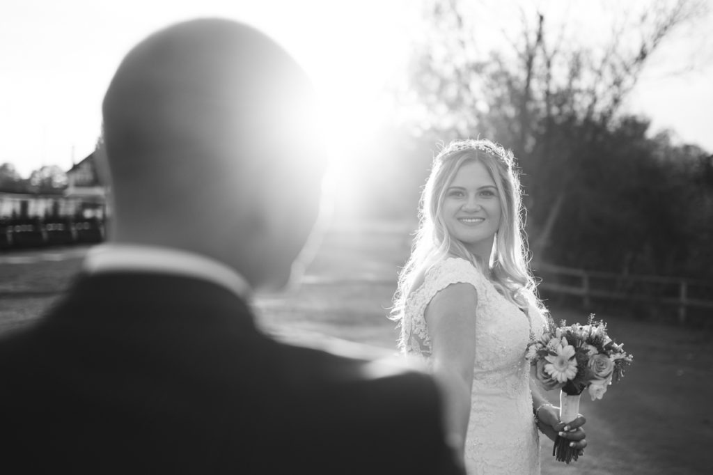 Bride and groom at Weald of Kent