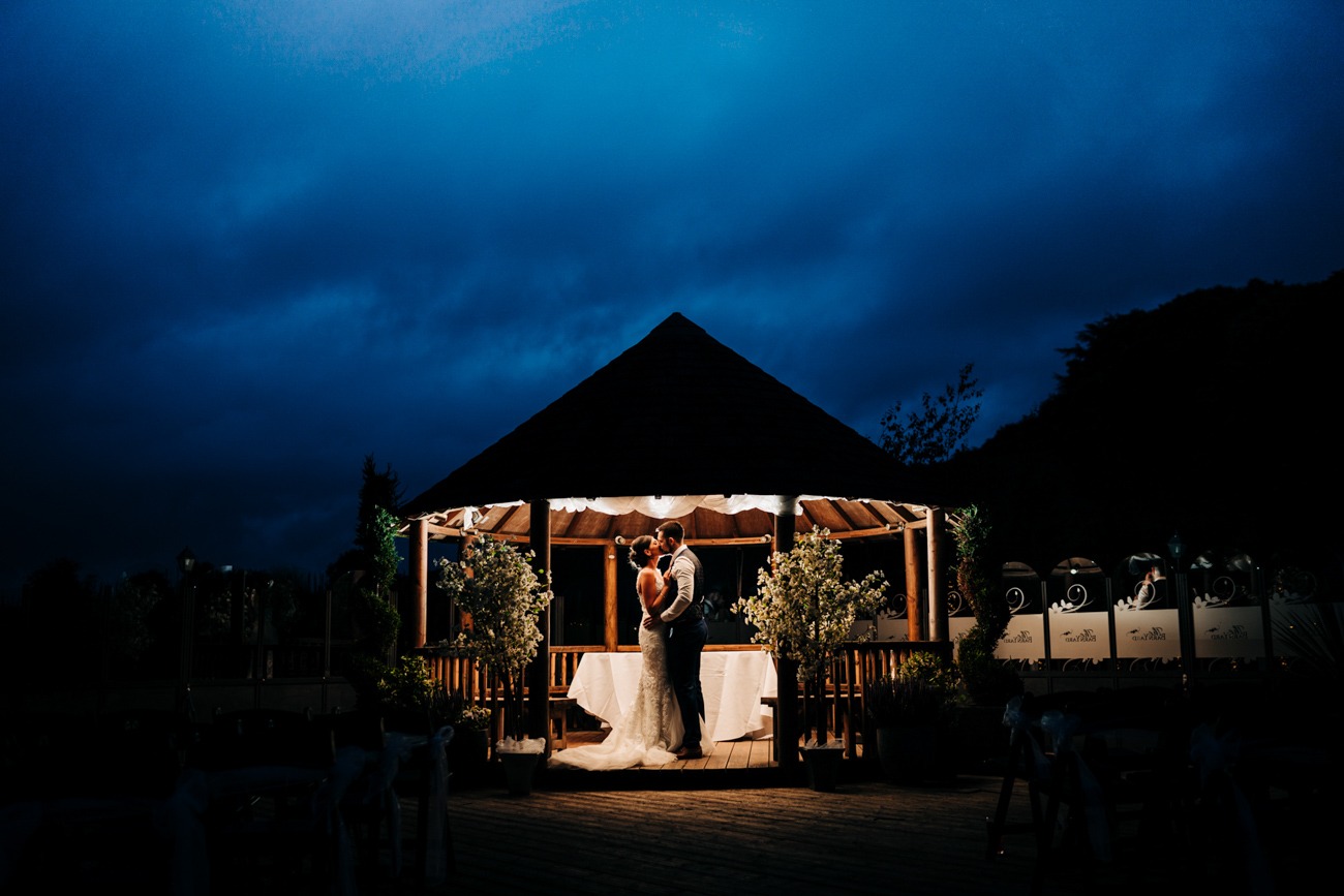 twilight wedding at The Barnyard