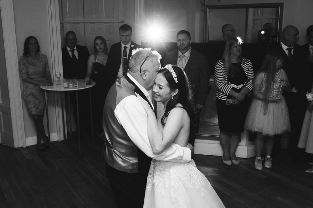 father and daughter dance at Gosfield Hall