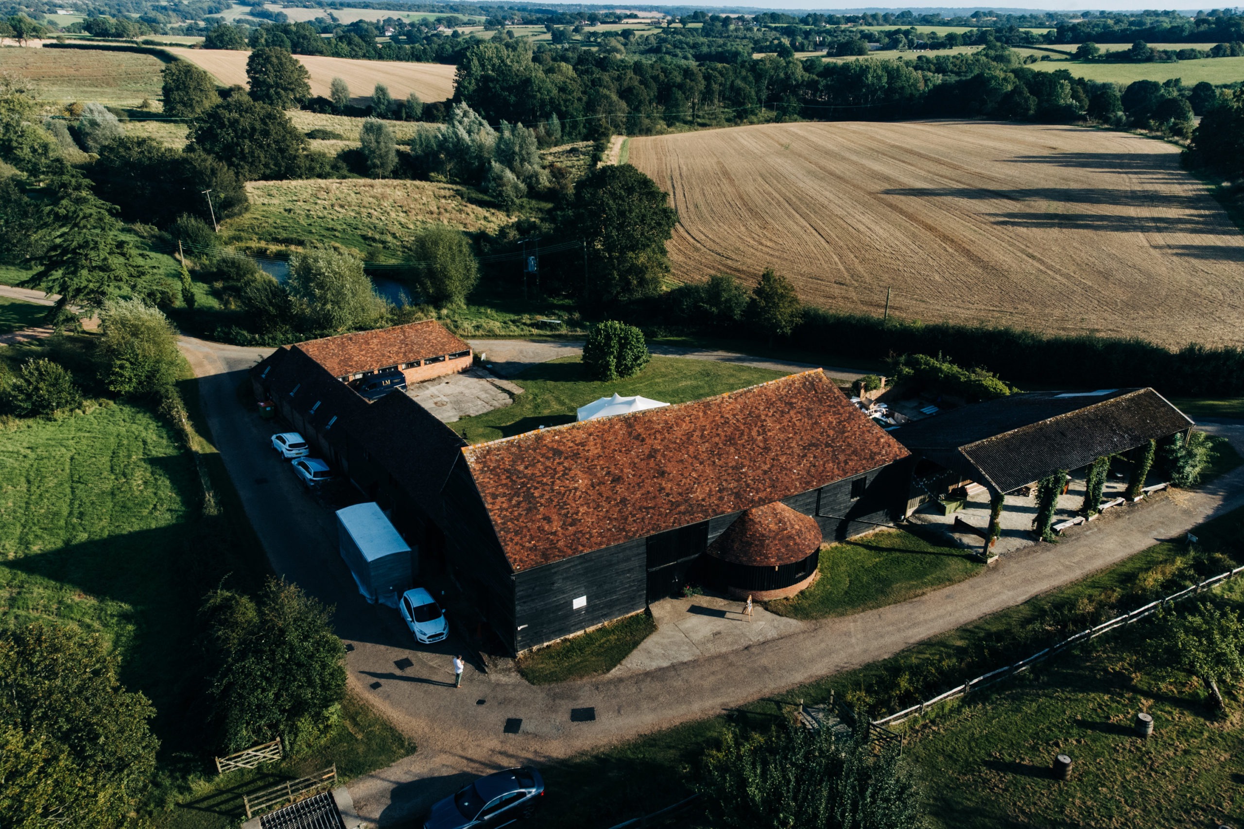The Great Barn Rolvenden aerial photo