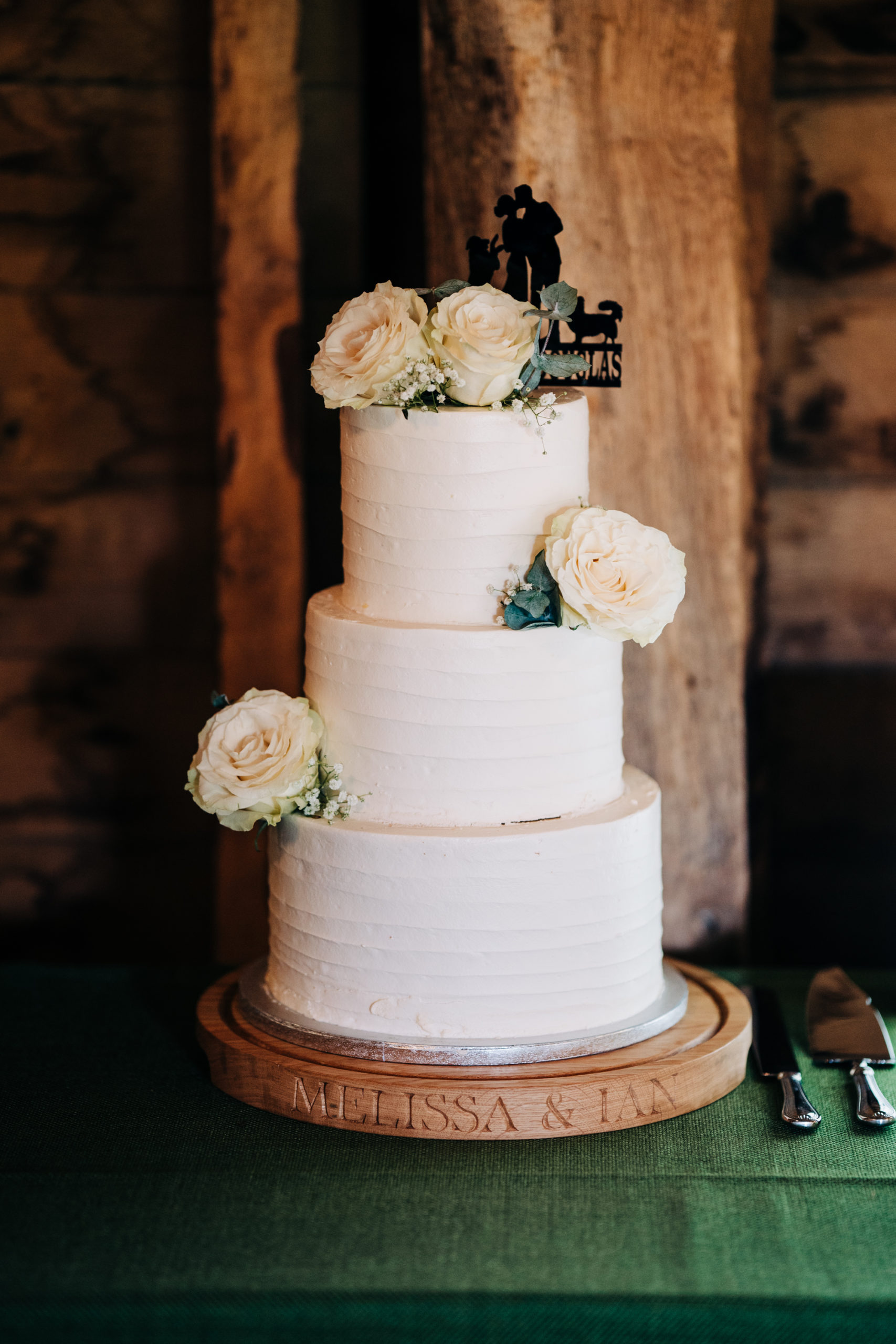 wedding cake at The Great Barn Rolvenden