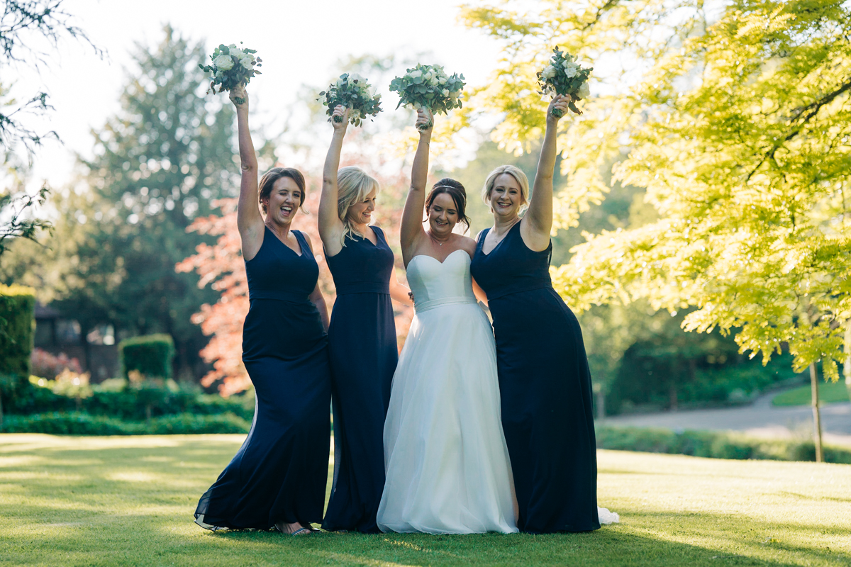 Bridesmaids at The orangery in Maidstone