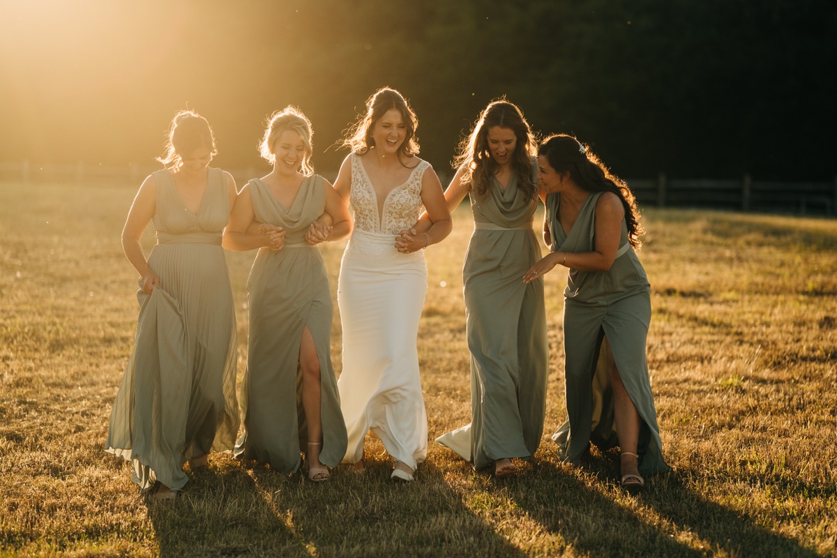 bridesmaids at Kentfield Country Estate